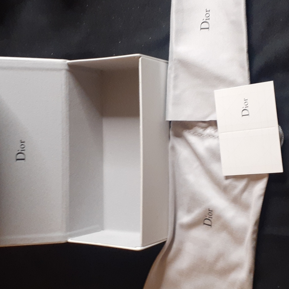 NEW Dior sunglasses case white